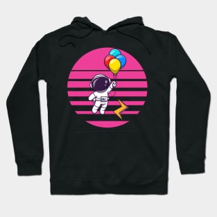 retro sun astronaut Hoodie